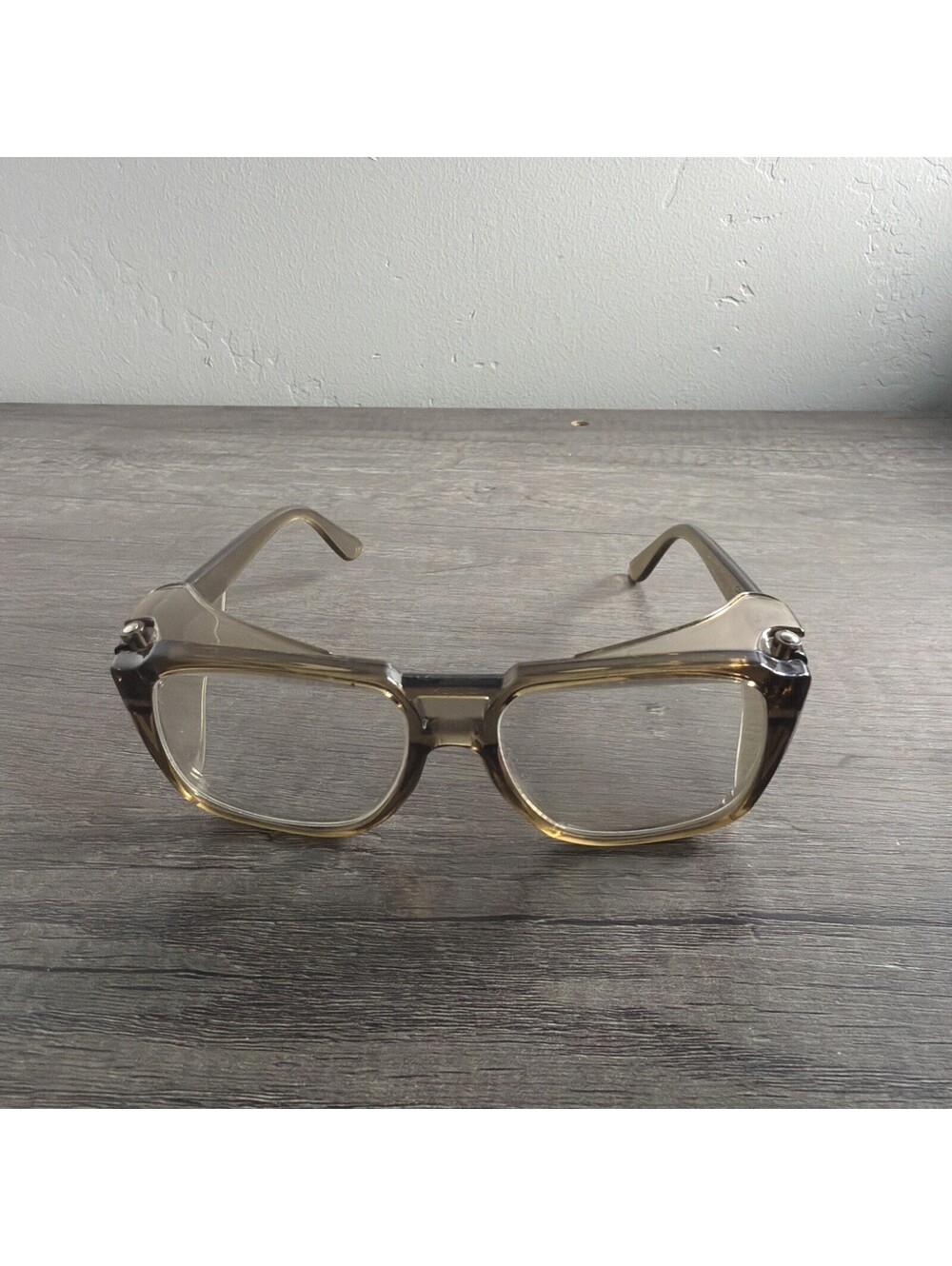 Vintage Apex Safety Eyeglasses Z87 5 3/4 146 Brown FRAMES ONLY